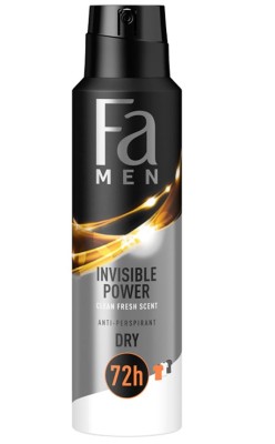 Fa Men Xtreme Invisible, dezodorant  spray, 150ml