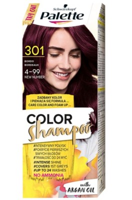 Palette Color Shampoo, koloryzujący szampon, 301 bordo