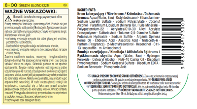 Palette Color Shampoo, koloryzujący szampon, 321 średni blond