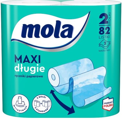 Mola Maxi Długie, ręczniki papierowe 2 rolki