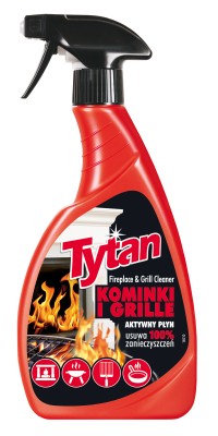 Tytan, płyn do czyszczenia szyb kominkowych i grilla, rozpylacz 500g