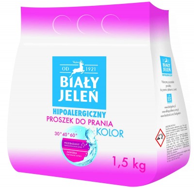 Biały Jeleń Kolor, proszek do prania, 1.5 kg