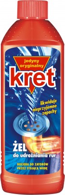 Kret, żel do udrożniania rur, 500g