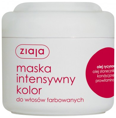 Ziaja Intensywna Odbudowa, Olej Rycynowy, maska do włosów, 200ml