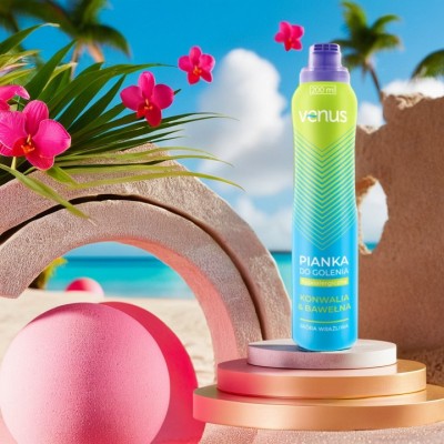 Venus Konwalia & Bawełna pianka do golenia dla kobiet 200ml