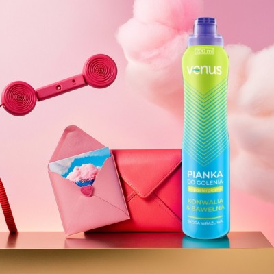 Venus Konwalia & Bawełna pianka do golenia dla kobiet 200ml