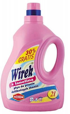 Wirek Lanolina, płyn do prania, 2l