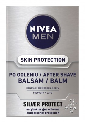 Nivea For Men Silver Protect,  balsam po goleniu, 100ml