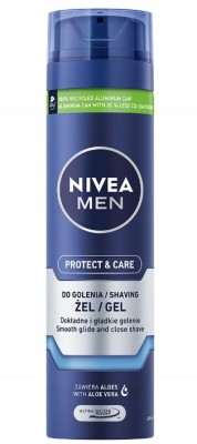 Nivea For Men Protect & Care, nawilżający żel do golenia, 200ml
