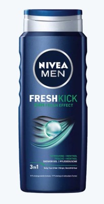 Nivea Bath For Men Cool Kick, żel pod prysznic, 500ml