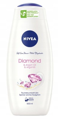 Nivea Bath Diamond Touch, żel pod prysznic, 500ml