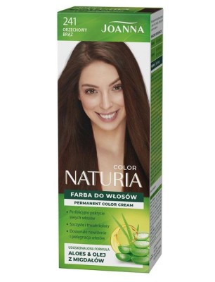 Joanna Naturia Color, farba do włosów, 241 orzechowy brąz