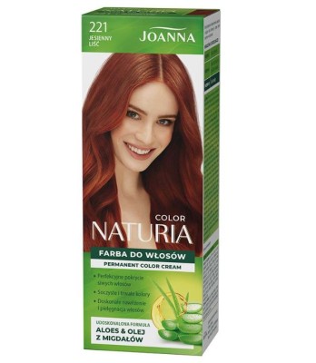 Joanna Naturia Color, farba do włosów, 221 jesienny liść