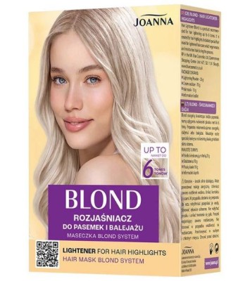 Joanna Komplet Blond, rozjaśniacz do pasemek i balejażu do włosów, 6 tonów