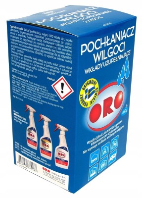 Oro Nr AD204 pochłaniacz wilgoci wkład uzupełniający 2*450g