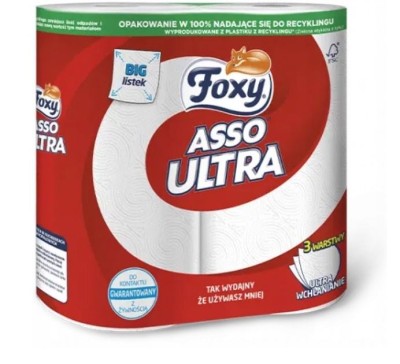 Foxy Asso Ultra, ręcznik kuchenny, 2 rolki