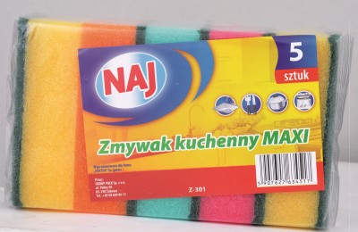 Naj, zmywak do naczyń, 5 sztuk