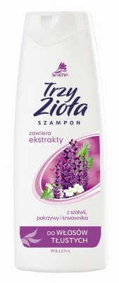 Trzy Zioła szampon do włosów przetłuszczająch, 250ml