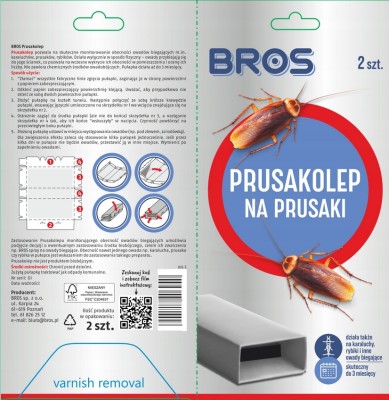 Bros Prusakolep lep na prusaki i karaluchy - 2 sztuki