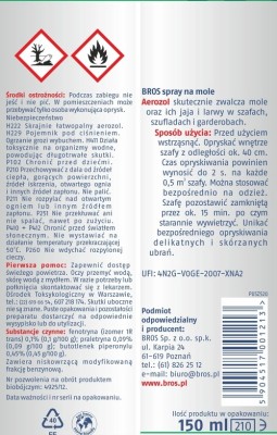 Bros środek na mole spray 150ml