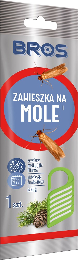 Bros Cedrowa zawieszka na mole odzieżowe