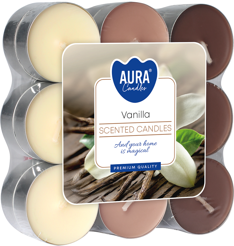 Bispol p15-18-67 Aura WANILIA podgrzewacze zapachowe - 18 sztuk