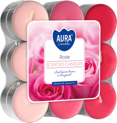 Bispol p15-18-78 Aura RÓŻA podgrzewacze zapachowe - 18 sztuk