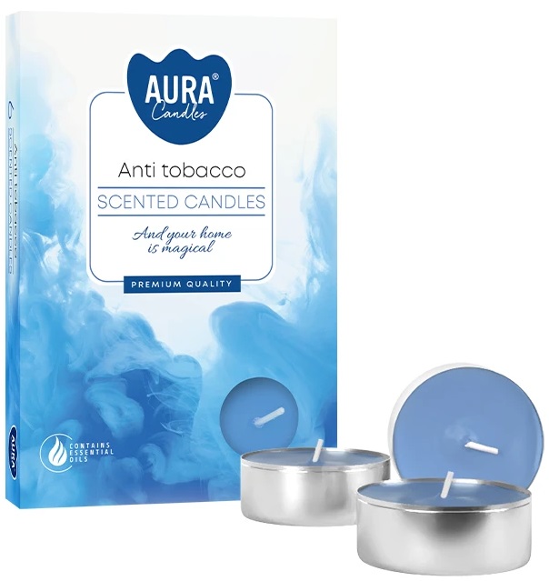 PODGRZEWACZE świeczki zapachowe Bispol p15-69 Aura - ANTYTABAK - 6 sztuk