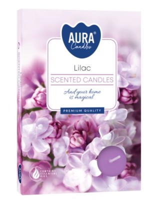 Bispol, Lilac, podgrzewacze zapachowe, 6 sztuk