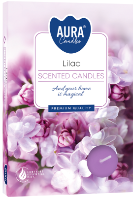 PODGRZEWACZE świeczki zapachowe Bispol p15-38 Aura (Lilac) BEZ - 6 sztuk