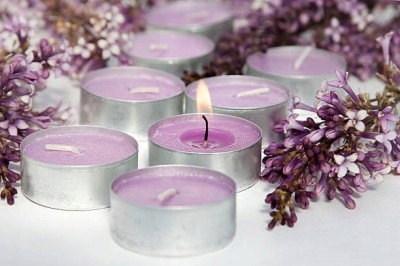 PODGRZEWACZE świeczki zapachowe Bispol p15-38 Aura (Lilac) BEZ - 6 sztuk