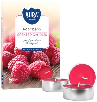 PODGRZEWACZE świeczki zapachowe Bispol p15-42 Aura - MALINA - 6 sztuk