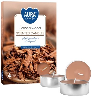 PODGRZEWACZE świeczki zapachowe Bispol p15-81 Aura DRZEWO SANDAŁOWE - 6 szt