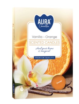 Bispol, Wanilla-Orange, podgrzewacze zapachowe, 6 sztuk