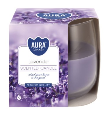 Bispol, świeca zapachowa w szkle, lawenda, 1 sztuka