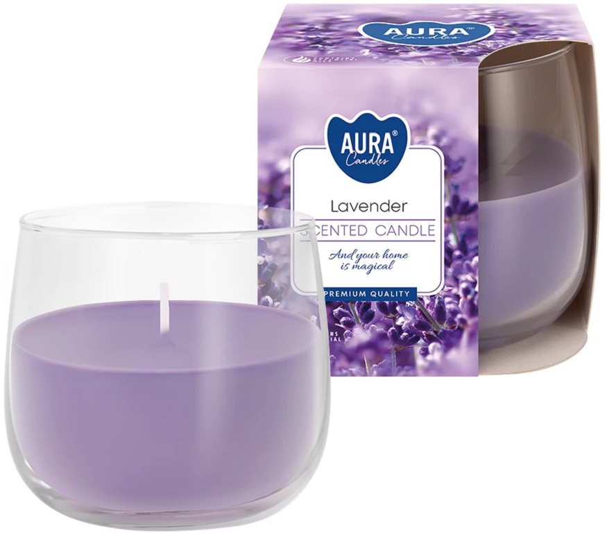 Bispol Aura sn71-79 LAWENDA świeca zapachowa w szkle - 24h