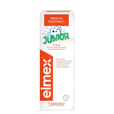 Elmex Junior 6-12 lat płyn do płukania ust 400ml 