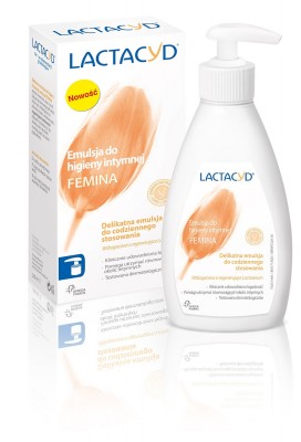 Lactacyd Femina, Emulsja do higieny intymnej z dozownikiem, 200ml