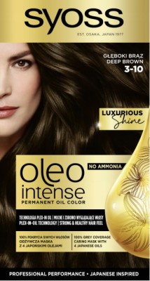 Syoss Oleo, Farba do włosów, 3-10 Głęboki brąz