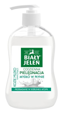 Biały Jeleń Hipoalergiczny, Premium, Kozie Mleko, mydło w płynie, 500ml
