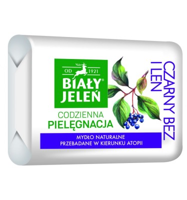 Biały Jeleń Hipoalergiczny, Premium, Czarny Bez, mydło toaletowe, 100g