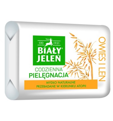 Biały Jeleń Hipoalergiczny, Premium, Owies, mydło toaletowe, 100g