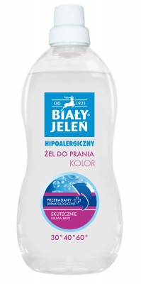 Biały Jeleń Hipoalergiczny, żel do prania 1500ml kolor