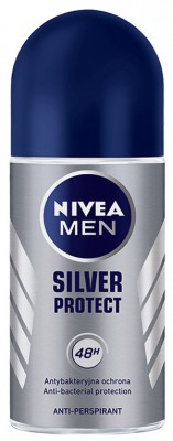 Nivea Men, Silver Protect, dezodorant dla mężczyzn, roll-on, 50ml