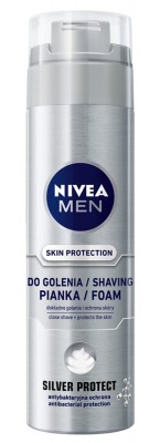 Nivea Men Silver Protect, pianka do golenia, 200ml