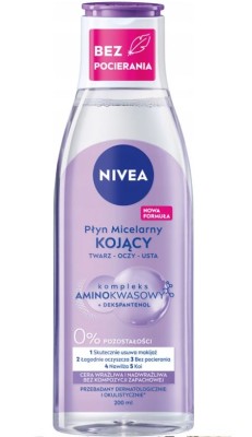 Nivea, Pielęgnujący płyn micelarny, skóra wrażliwa, 200ml
