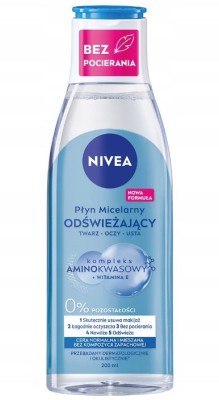 Nivea, Pielęgnujący płyn micelarny, skóra sucha, 200ml