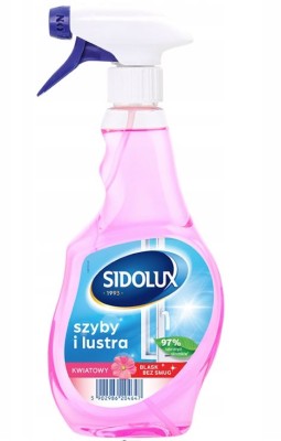 Sidolux Crystal Flower, płyn do szyb z pompką, 500ml