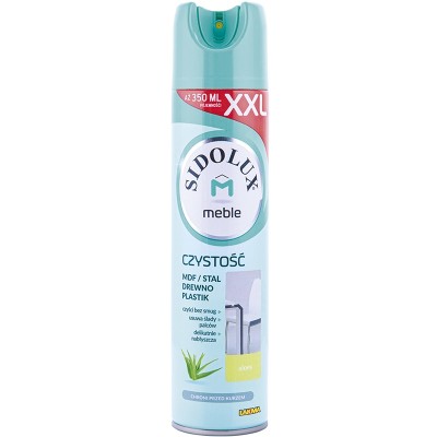 Sidolux M Aloes, środek przeciw kurzowi do czyszczenia mebli, spray 350ml