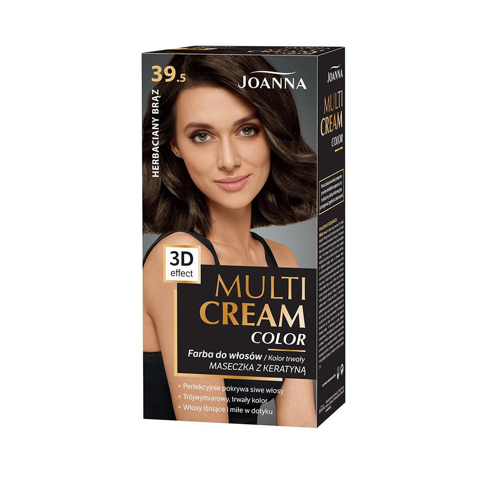 Joanna Multi Cream Color, farba do włosów, 39.5 herbaciany brąz